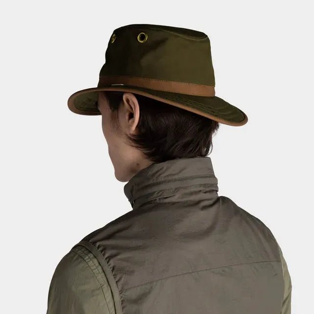 Tilley TWC7 Outback Waxed Adventure Hat - Green - Hill and Dale Outdoors