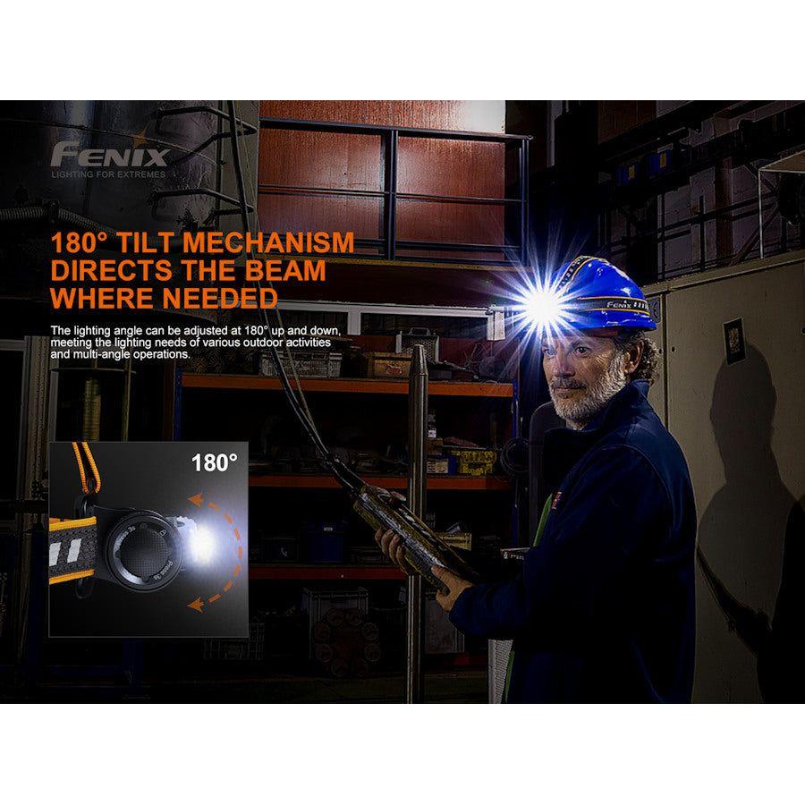 Fenix HM70R 1600 Lumens Rechargeable Headtorch - Hill and Dale Outdoors