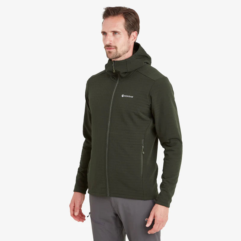 Montane Protium XT Hooded Fleece Jacket - Oak Green