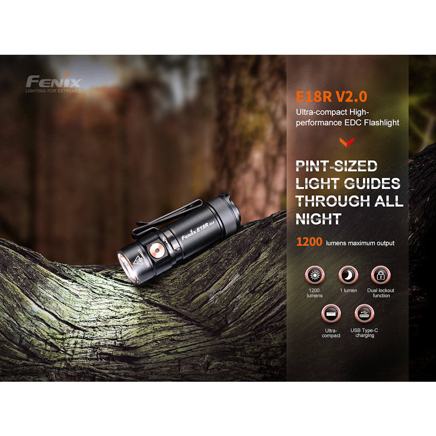 Fenix E18R V2.0 Rechargeable Flashlight