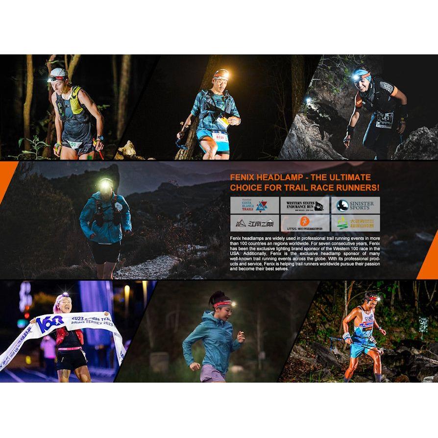 Fenix HM62 - T Light Weight Trail Running USB Rechargeable Headtorch - Black - Hill and Dale Outdoors