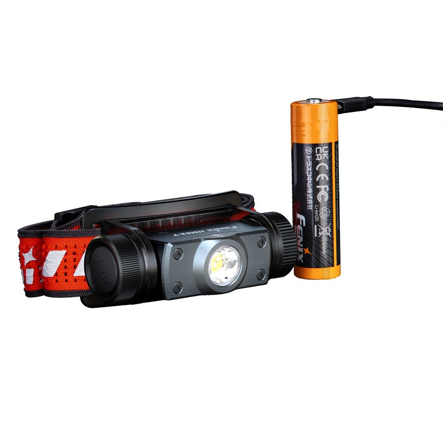 Fenix HM62 - T Light Weight Trail Running USB Rechargeable Headtorch - Black - Hill and Dale Outdoors