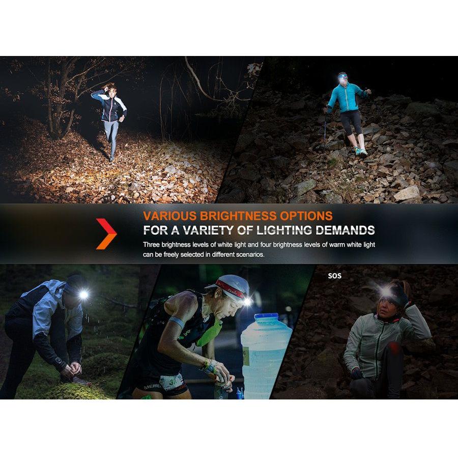 Fenix HM65R - T V2.0 Trail Running USB Rechargeable Headtorch - Black - Hill and Dale Outdoors