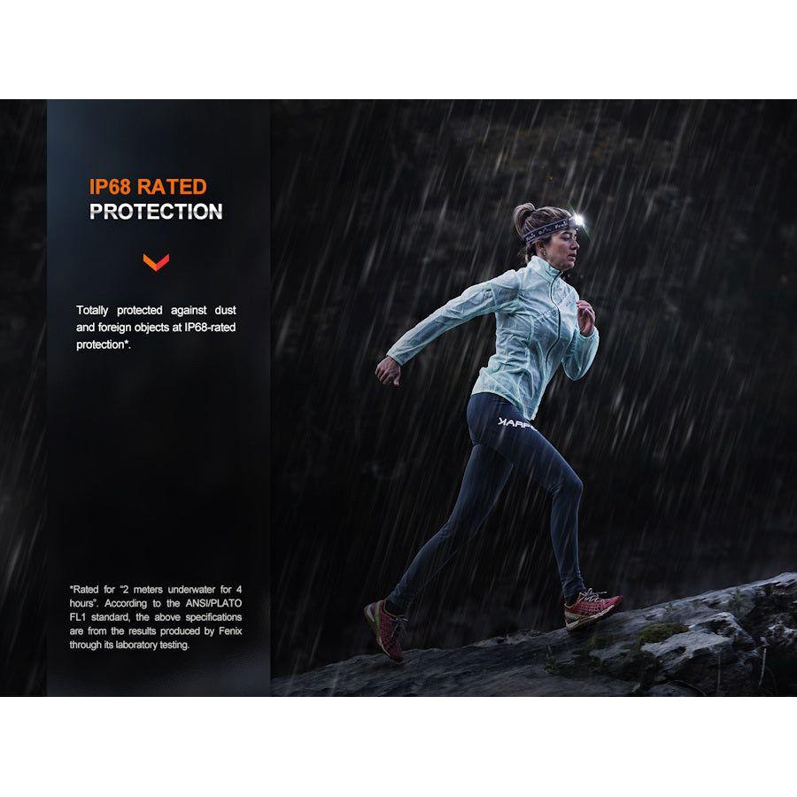 Fenix HM65R - T V2.0 Trail Running USB Rechargeable Headtorch - Black - Hill and Dale Outdoors