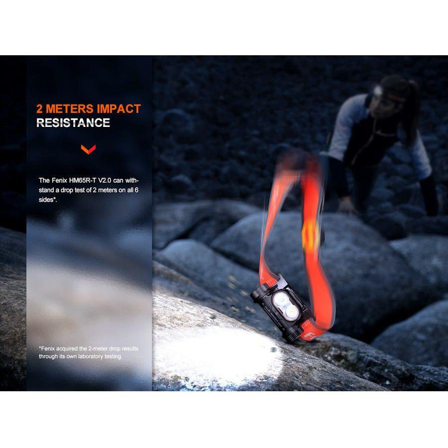 Fenix HM65R-T V2.0 Trail Running USB Rechargeable Headtorch - Black - Ex-Demo - Hill and Dale Outdoors