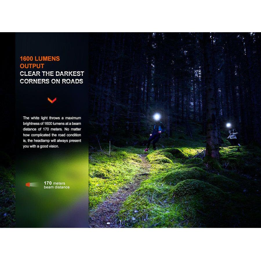 Fenix HM65R-T V2.0 Trail Running USB Rechargeable Headtorch - Black - Ex-Demo - Hill and Dale Outdoors