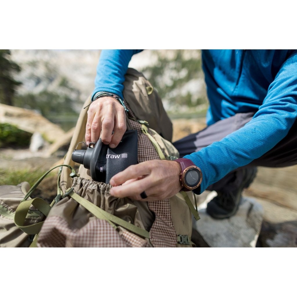 LifeStraw Peak Series 650ml Squeeze Bottle - Mountain Blue - Hill and Dale Outdoors