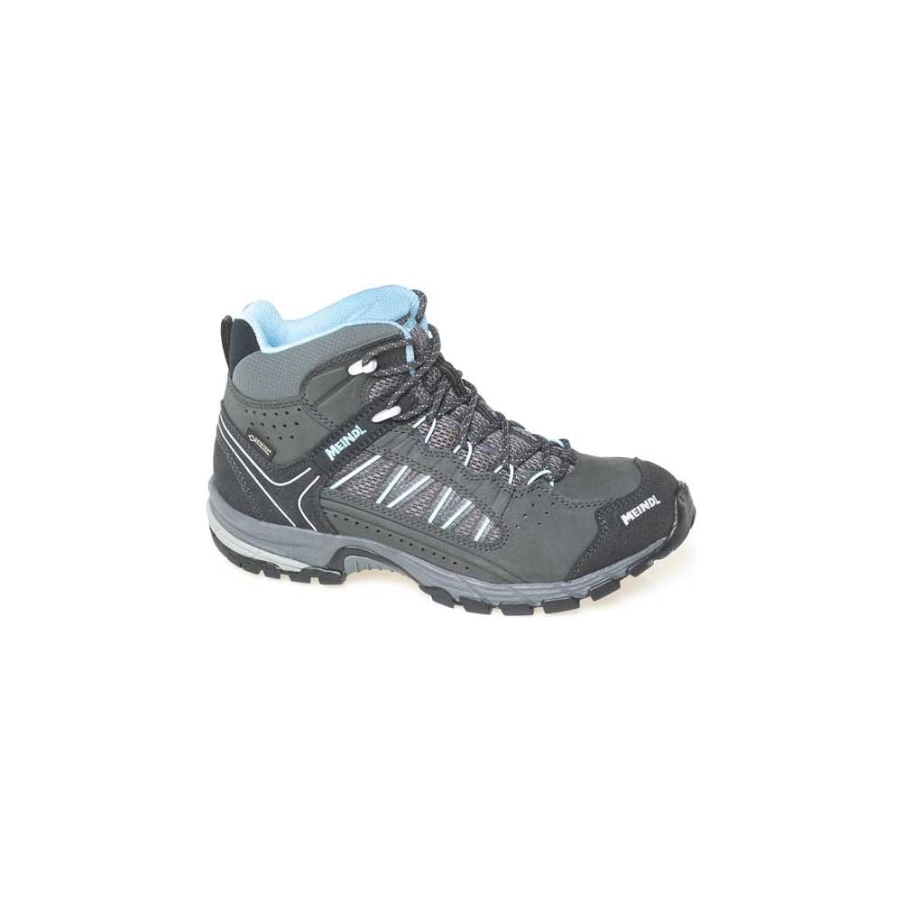 Meindl Journey Lady Mid GTX Wide Fit Walking Boots - Anthracite/Blue - Hill and Dale Outdoors
