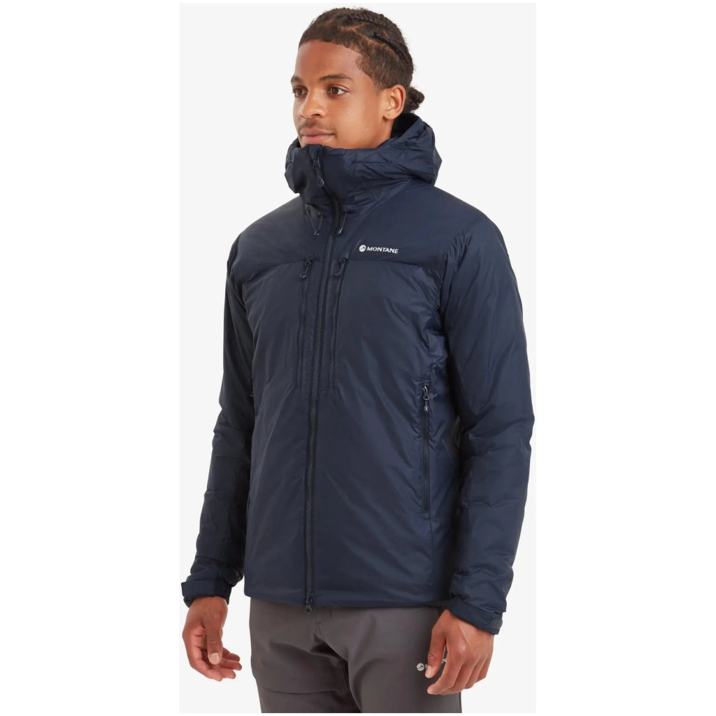 Montane Men&#39;s Respond XT Hooded Synthetic Insulated Jacket - Eclipse Blue - Hill and Dale Outdoors