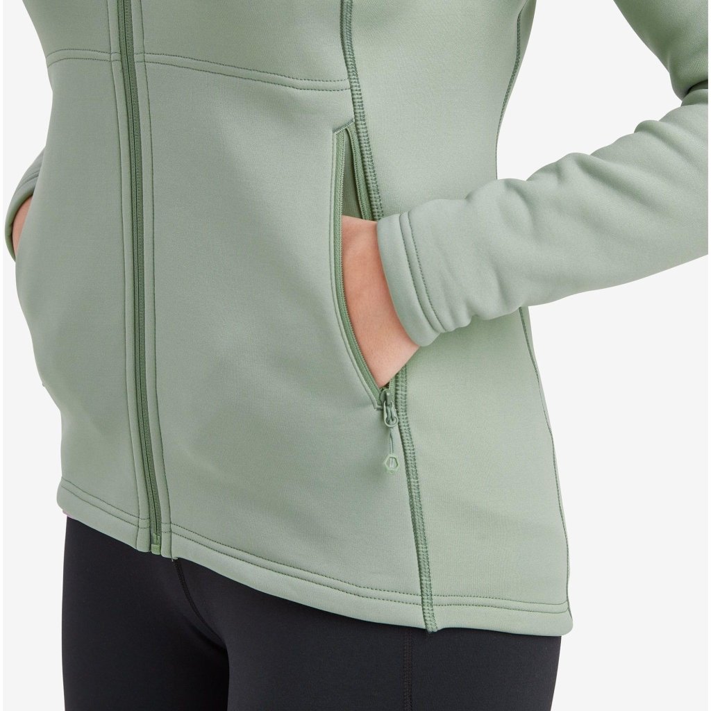 Montane Women's Fury Hooded Fleece Jacket - Black - Hill and Dale Outdoors