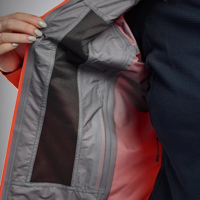 Montane Women's Phase Lite GTX Waterproof Jacket - Tigerlily - Hill and Dale Outdoors