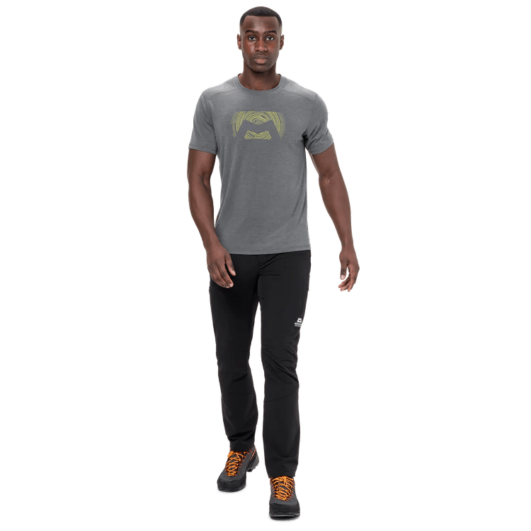 Mountain Equipment Headpoint Graphic Men's Tee - Flint Grey - Hill and Dale Outdoors