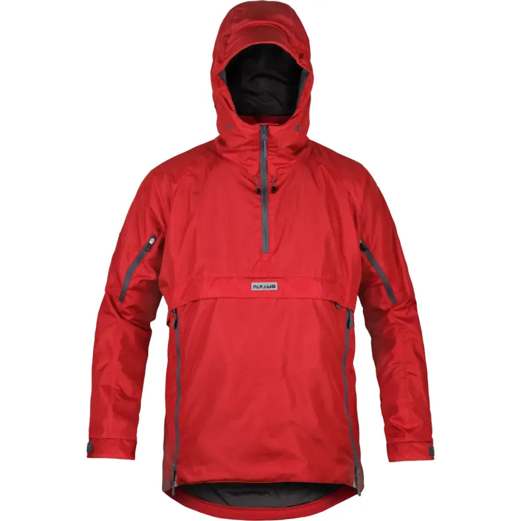 Paramo Men's Velez Adventure Waterproof Smock - Fire Red - Hill and Dale Outdoors