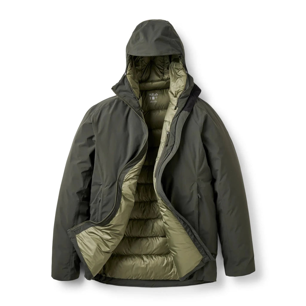 Rab Men's Valiance interior baffle stitching and lining