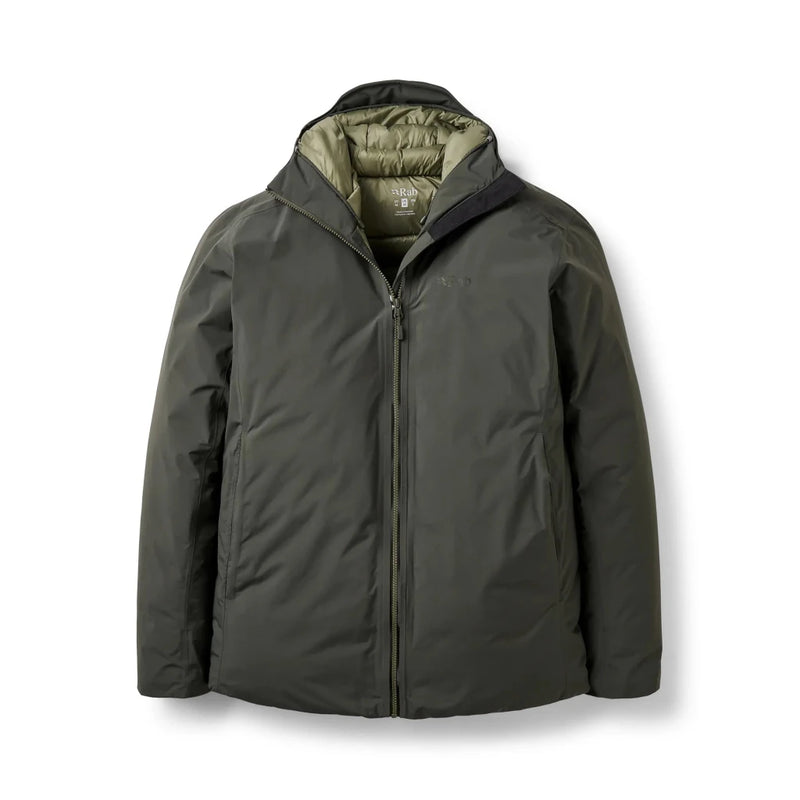 Rab Men's Valiance open collar quilted lining label