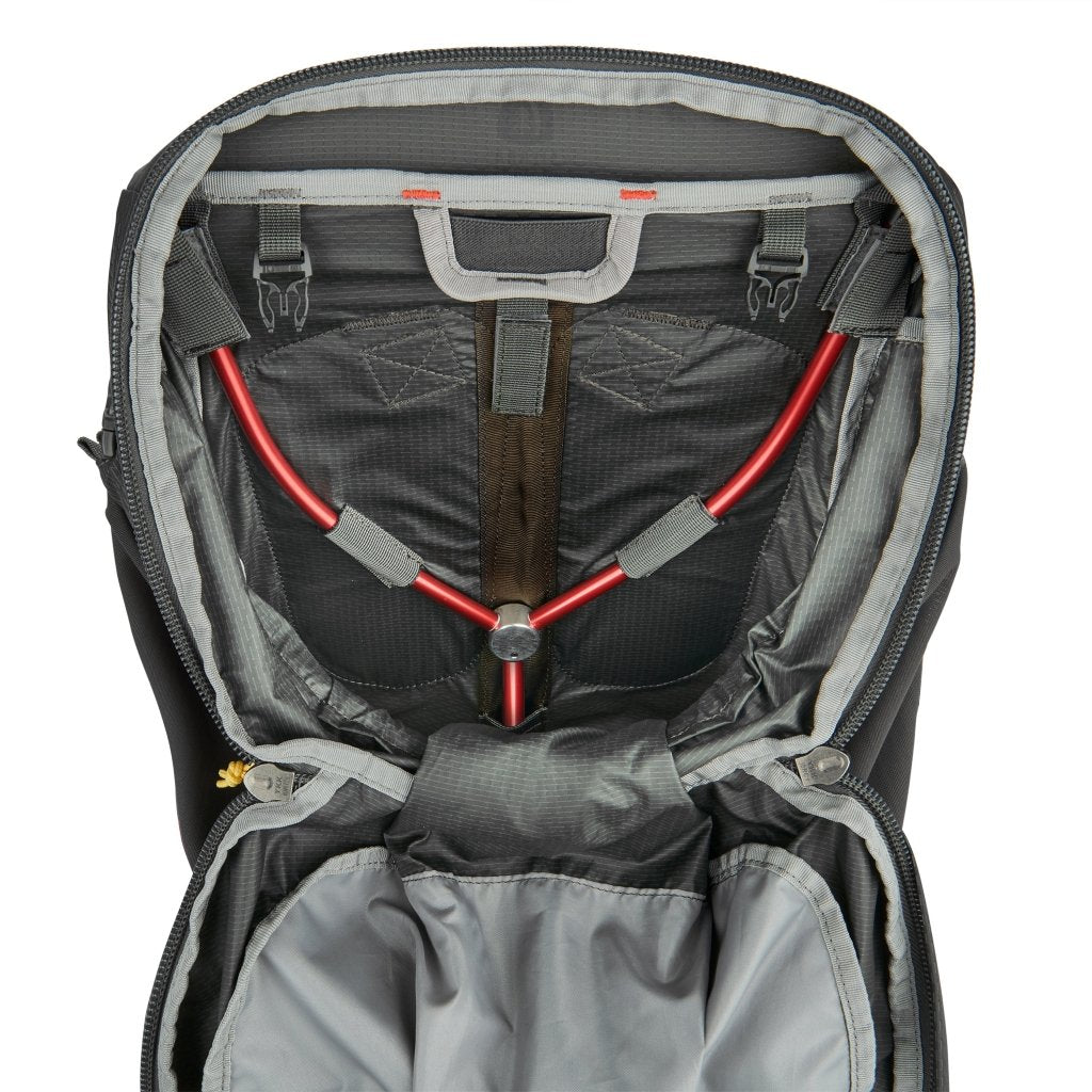 Sierra Designs Flex Capacitor 40L - 60L Blackpack With Waist Belt - Peat - Hill and Dale Outdoors