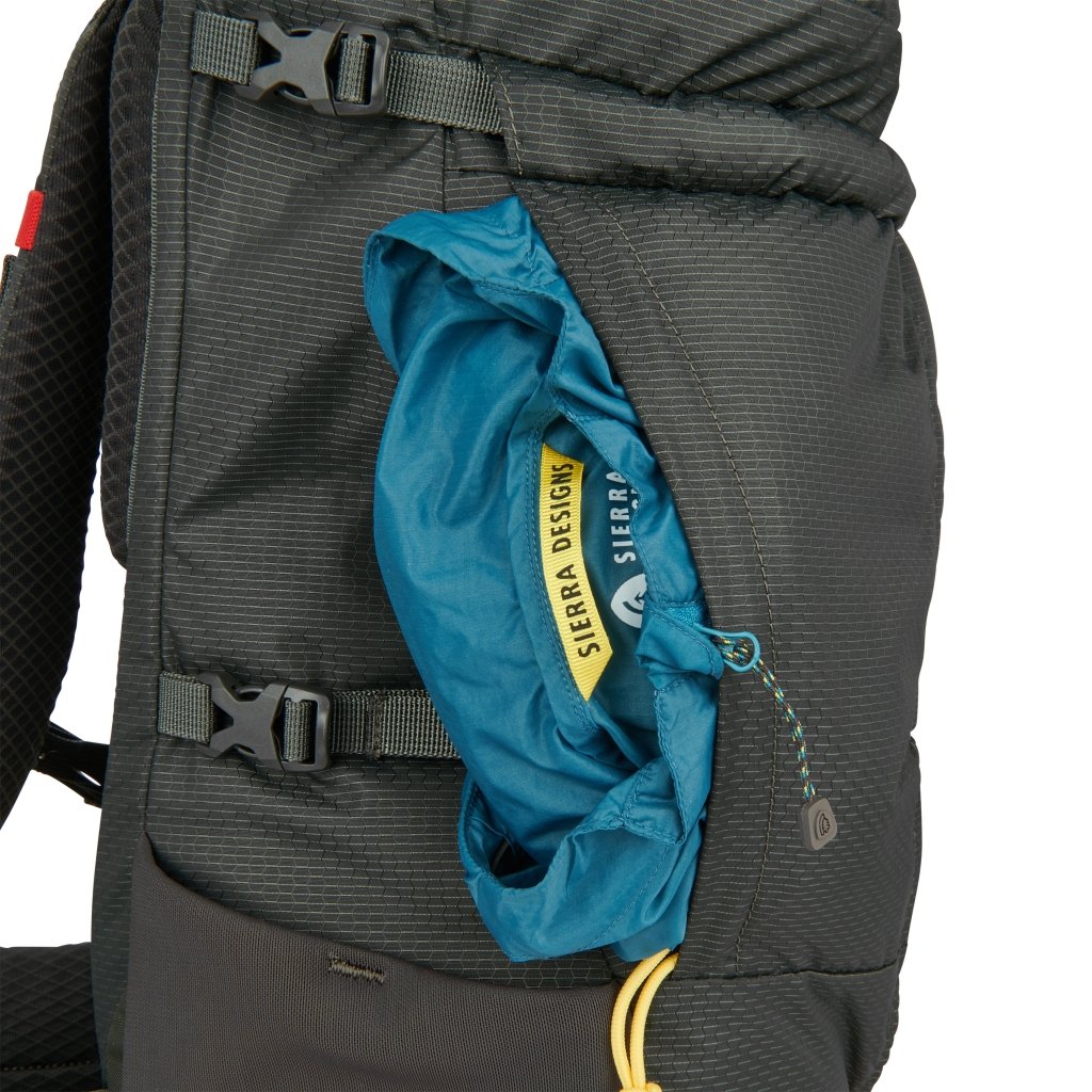 Sierra Designs Flex Hike 20L - 30L Backpack - Peat/Fiery Red - Hill and Dale Outdoors