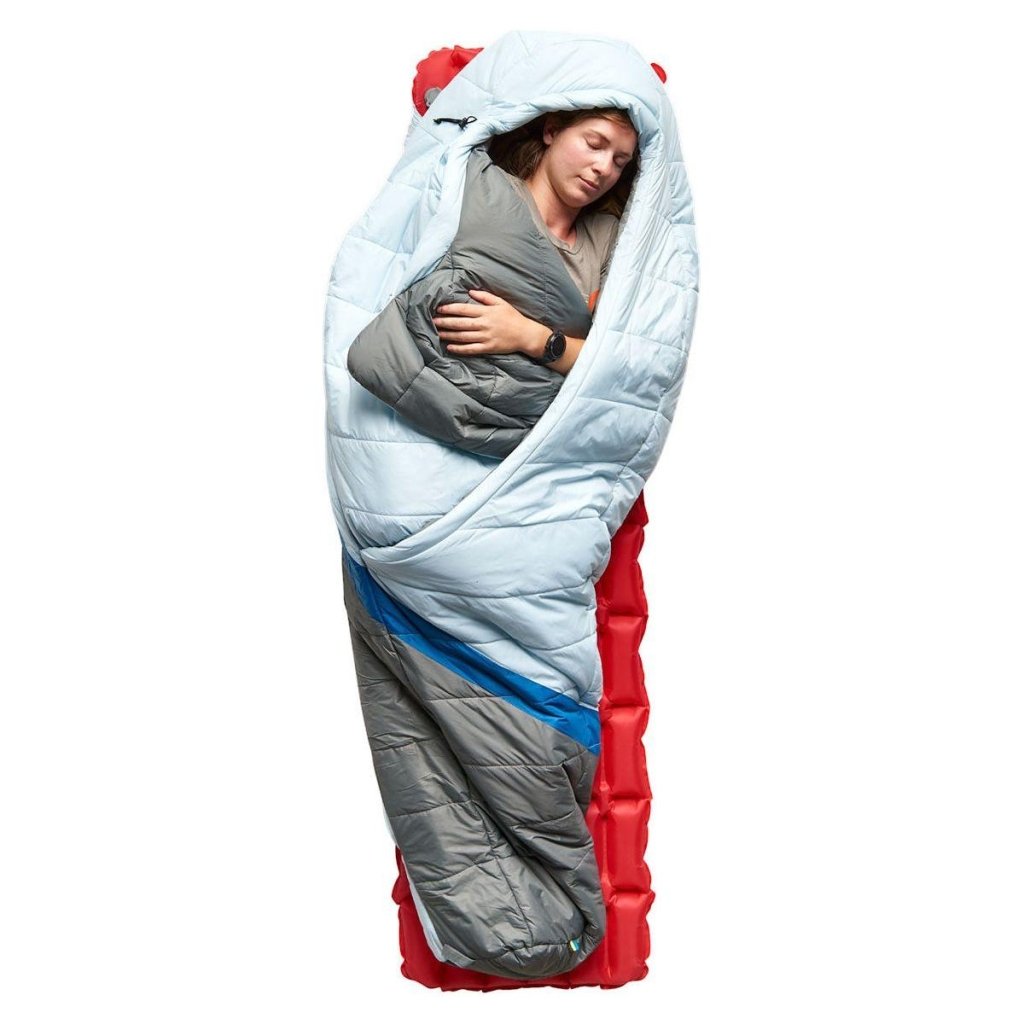 Sierra Designs Women's Night Cap 20° Degree Synthetic Sleeping Bag - Ice Blue - Hill and Dale Outdoors