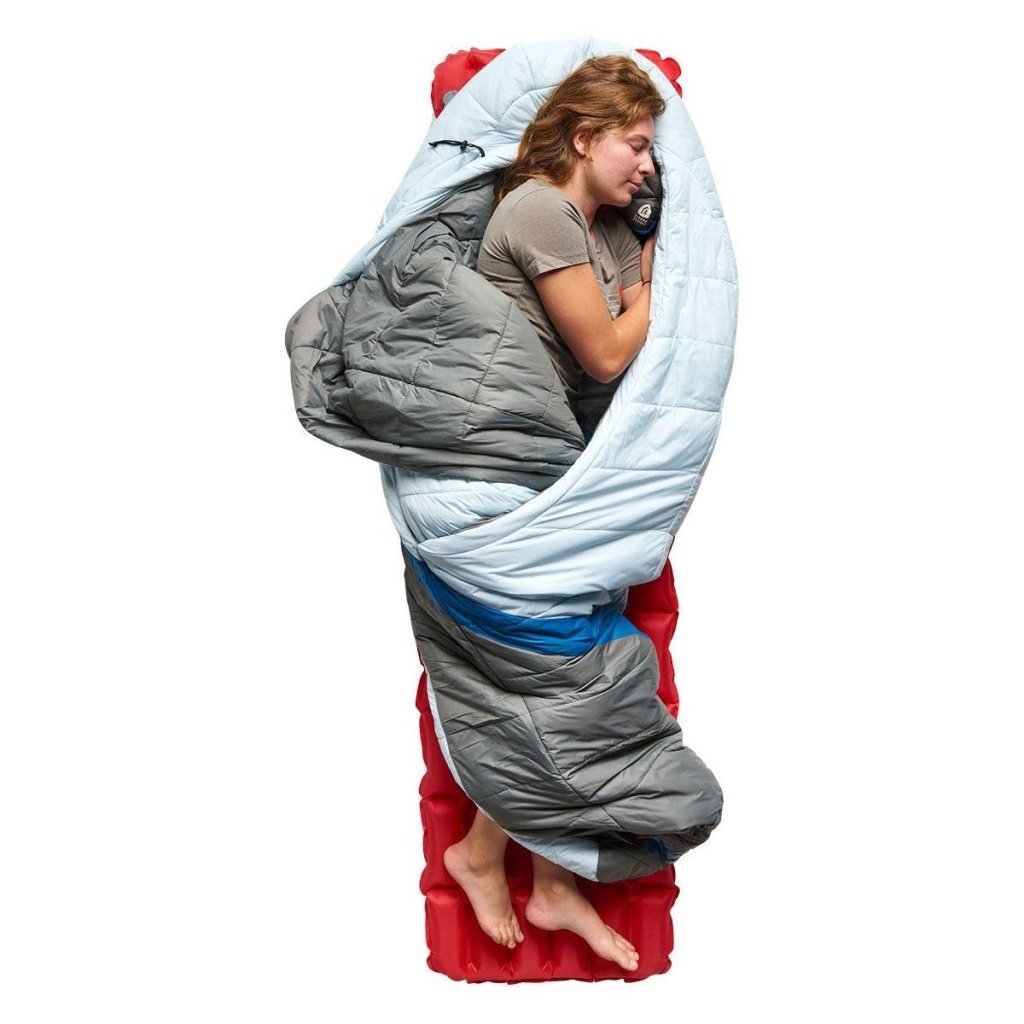 Sierra Designs Women's Night Cap 20° Degree Synthetic Sleeping Bag - Ice Blue - Hill and Dale Outdoors