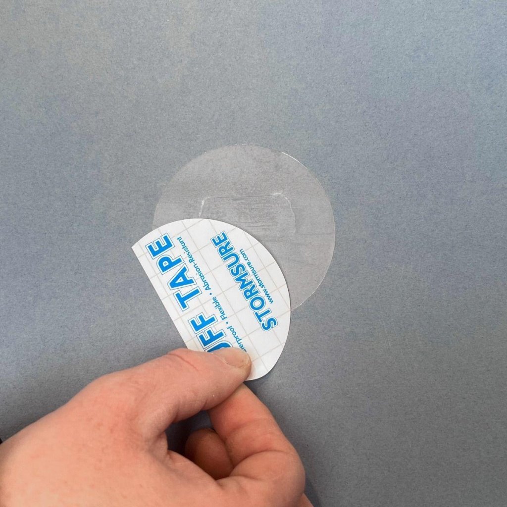 Stormsure 'TUFF Tape' Self Adhesive Waterproof Repair Patches - 5 pack 75mm - Hill and Dale Outdoors