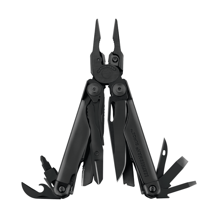Leatherman Surge Multi - Tool with Black Molle Sheath - Black Oxide - Hill and Dale Outdoors