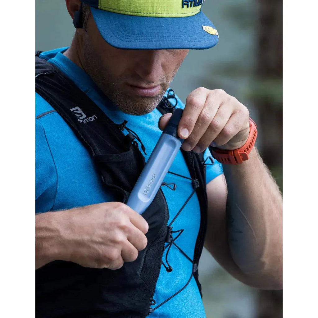 Lifestraw Peak Series Straw - Personal Water Filter - Mountain Blue - Hill and Dale Outdoors